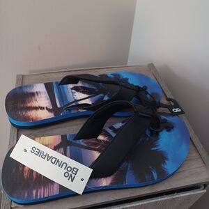 Nobo Tropical Unisex Flip Flops Sandals Mens 8 Wmns 9.5